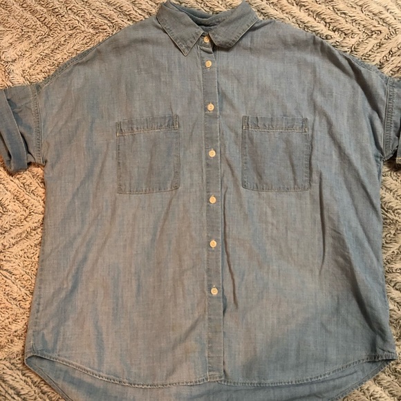 Madewell Chambray Shirt - Picture 3 of 5